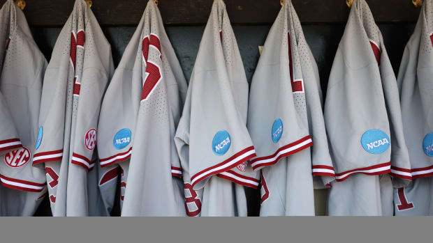 Alabama baseball jerseys with NCAA patch